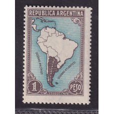 ARGENTINA 1935 GJ 760 LA ESTAMPILLA MAPA CON LIMITE NUEVA MINT DE LUJO !! U$ 32 !!!